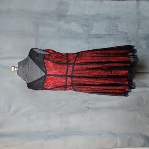 Torrid Red Dress with Black Lace Overlay - NWT - Size 2X